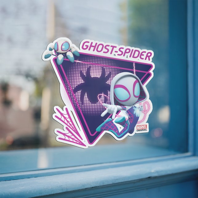 Ghost-Spider and TWIRL-E Glow Webs Glow Window Cling (Creator Uploaded)