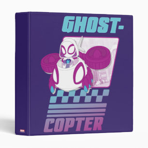 Ghost-Spider Flying Her Ghost-Copter 3 Ring Binder