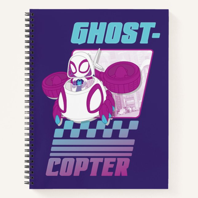 Ghost-Spider Flying Her Ghost-Copter Notebook (Front)