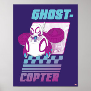 Ghost-Spider Flying Her Ghost-Copter Poster