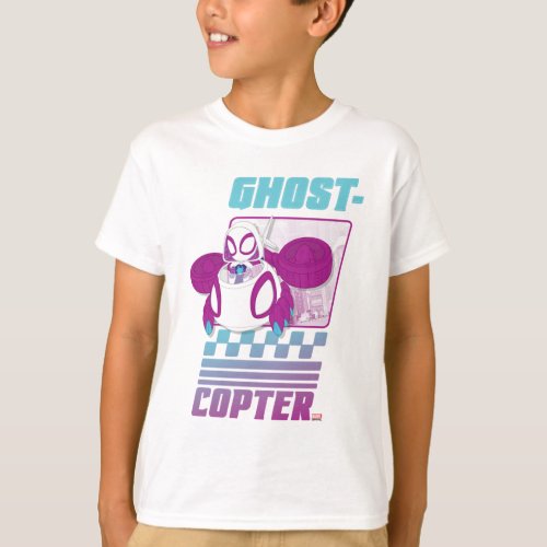 Ghost_Spider Flying Her Ghost_Copter T_Shirt