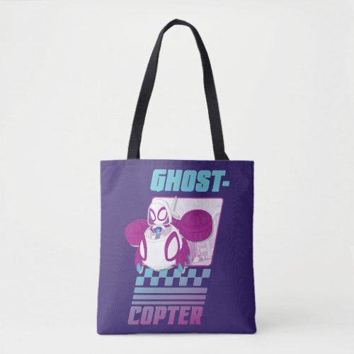 Ghost_Spider Flying Her Ghost_Copter Tote Bag