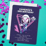 Ghost Spider | Girl's Birthday Invitation<br><div class="desc">Invite all your family and friends to your child's Spidey themed Birthday with these awesome Birthday invites. Personalize by adding all your party details!</div>