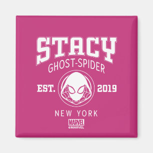 Ghost-Spider Gwen Stacy Collegiate Logo Magnet