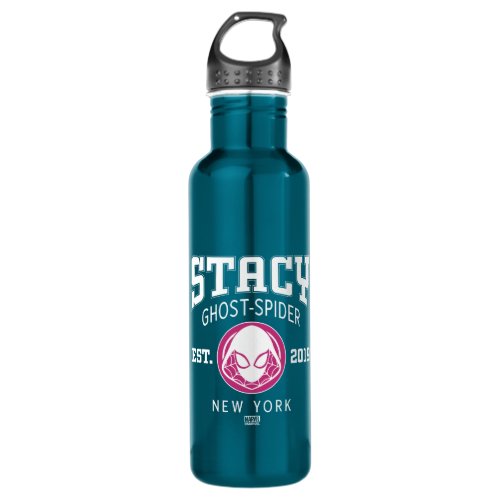 Ghost_Spider Gwen Stacy Collegiate Logo Stainless Steel Water Bottle
