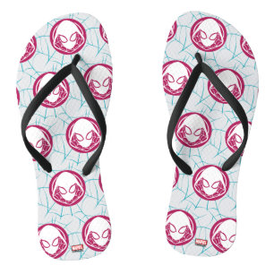 Ghost-Spider Icon Flip Flops