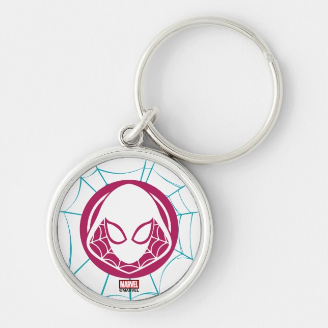 Ghost-Spider Icon Keychain (Front)