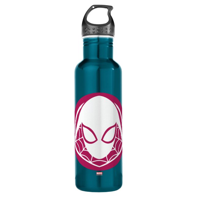 Ghost-Spider Icon Stainless Steel Water Bottle (Front)