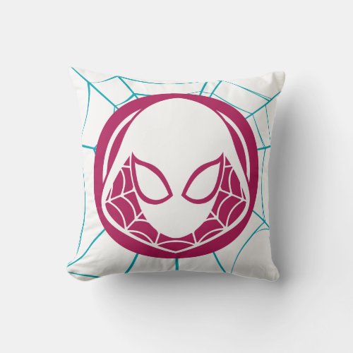 Ghost_Spider Icon Throw Pillow