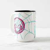 Ghost-Spider Icon Two-Tone Coffee Mug (Front Left)