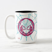 Ghost-Spider Icon Two-Tone Coffee Mug (Left)
