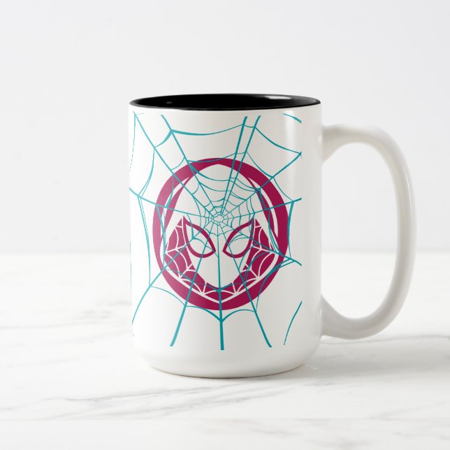 Ghost-Spider Icon Two-Tone Coffee Mug (Right)