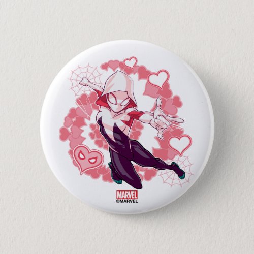 Ghost_Spider Valentine  Be Mine Button