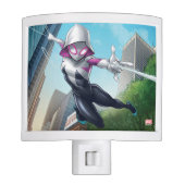 Ghost-Spider Web Slinging Through City Night Light (Front)