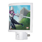 Ghost-Spider Web Slinging Through City Night Light (Left)