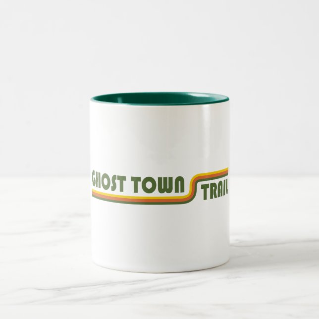 Ghost Town Trail Pennsylvania Two-Tone Coffee Mug (Center)