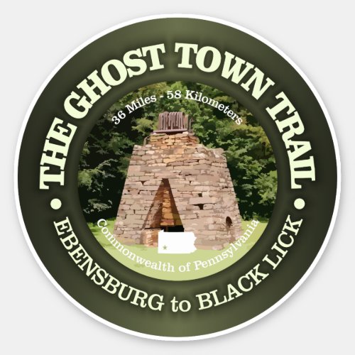 Ghost Town Trail Sticker