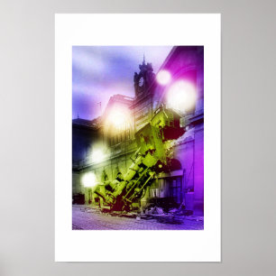 Ghost train art poster