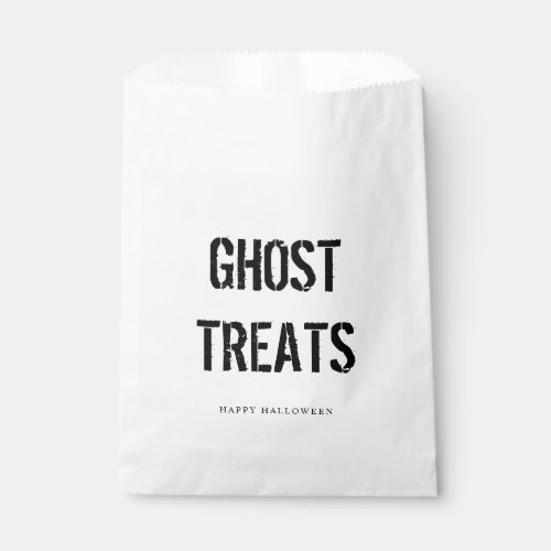 Ghost Treats  Happy Halloween  Favor Bag