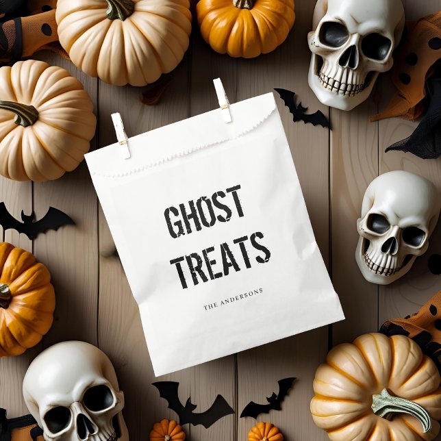 Ghost Treats | Happy Halloween  Favor Bag (Creator Uploaded)