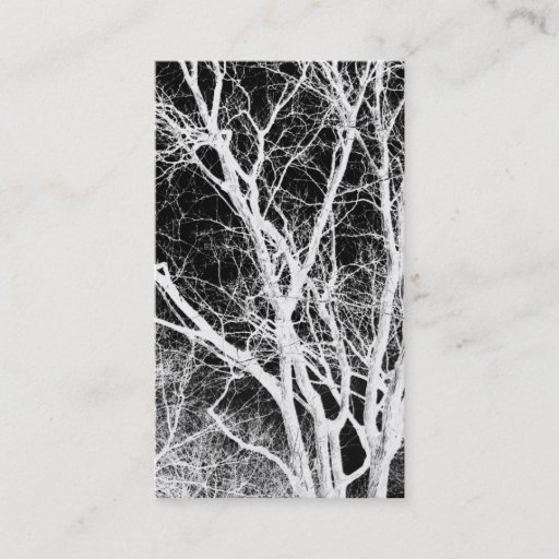 Customizable ghost tree business card templates