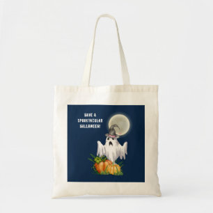Ghost Trick or Treat Spooktacular Halloween Tote Bag