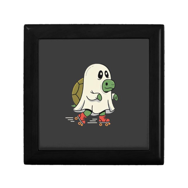 Ghost Turtle Roller Skates Halloween Design_1 Gift Box (Front)