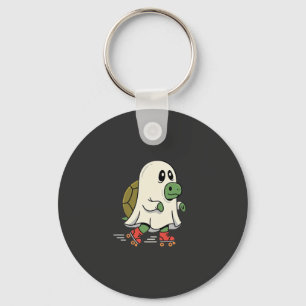 Ghost Turtle Roller Skates Halloween Design_1 Keychain