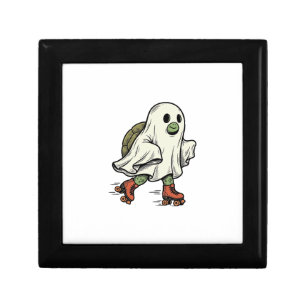 Ghost Turtle Roller Skating Vintage Halloween Desi Gift Box