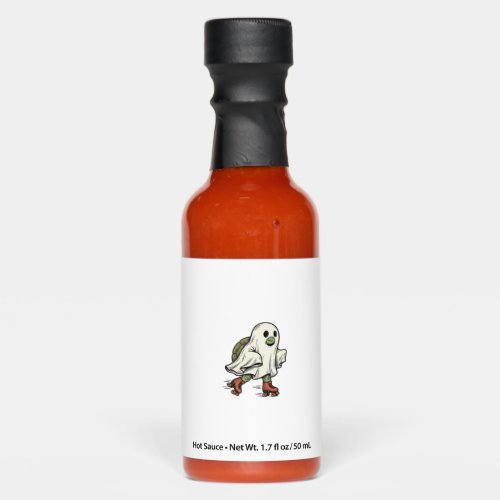 Ghost Turtle Roller Skating Vintage Halloween Desi Hot Sauces