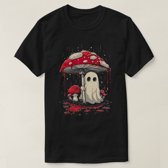 Ghost Under Mushroom Cottagecore Shirt (Design Front)