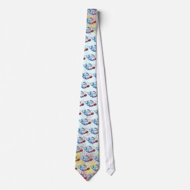 Ghost Vacuum Cleaner Nightmare Neck Tie (Front)