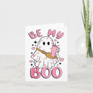 Ghost Valentine Be My Boo Card