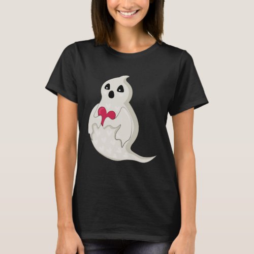 Ghost Valentines Day Cute Funny Ghost Valentines D T_Shirt