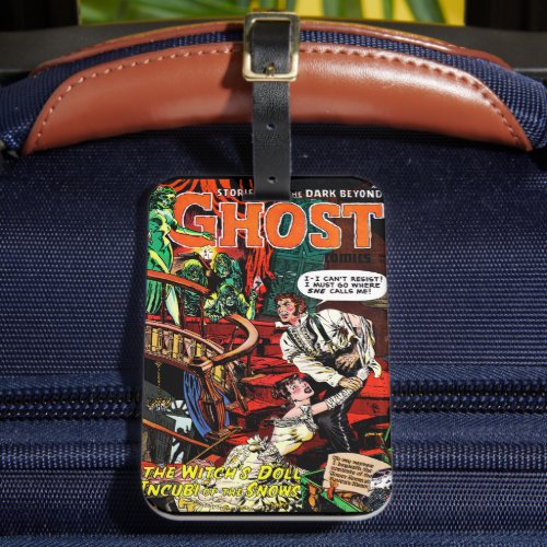 Ghost Vintage Horror Comics Witchs Call Luggage Tag