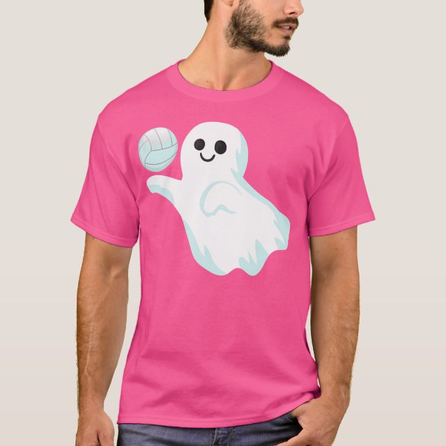 Ghost Volleyball For n Girls Volleyball s T-Shirt (Front)