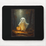 Ghost Walking In The Forest Halloween Costume Men  Mouse Pad