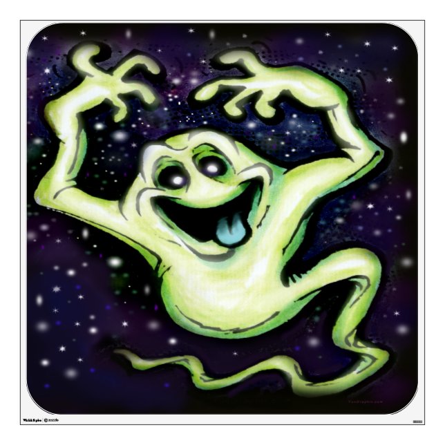 Ghost Wall Sticker (Front)