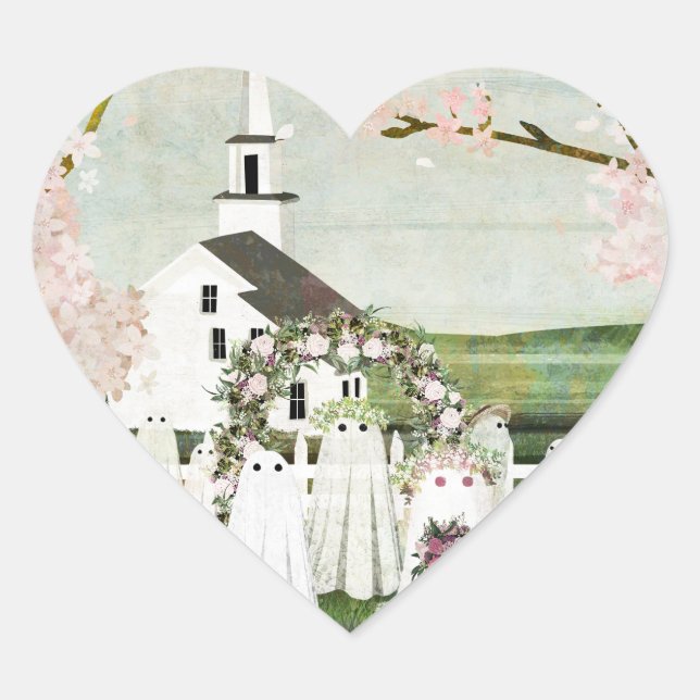 Ghost Wedding Sticker (Front)