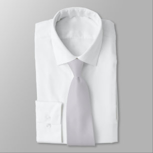 Ghost White Gray Modern Solid Color     Neck Tie