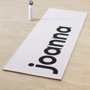 Ghost White Modern Name   Stylish Simple Yoga Mat