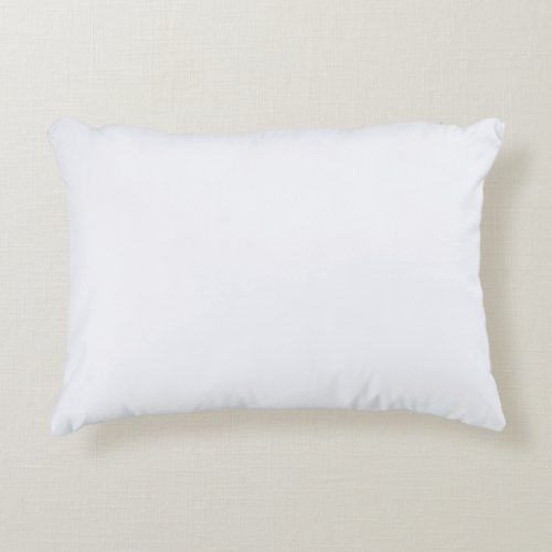 Ghost White Solid Color Accent Pillow