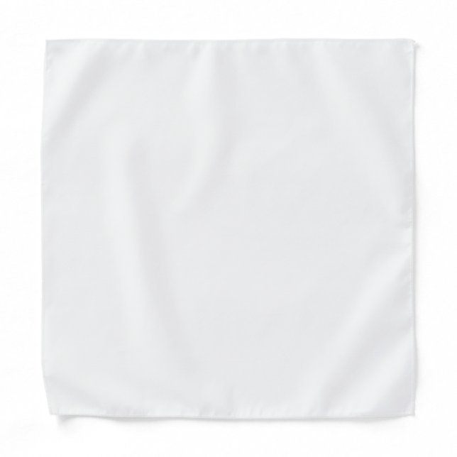 Ghost White Solid Color Bandana (Front)