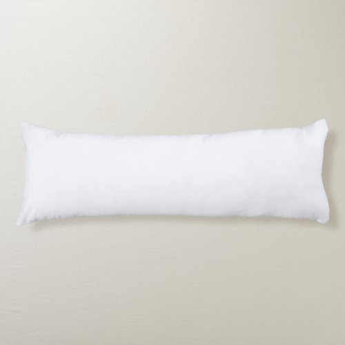 Ghost White Solid Color Body Pillow