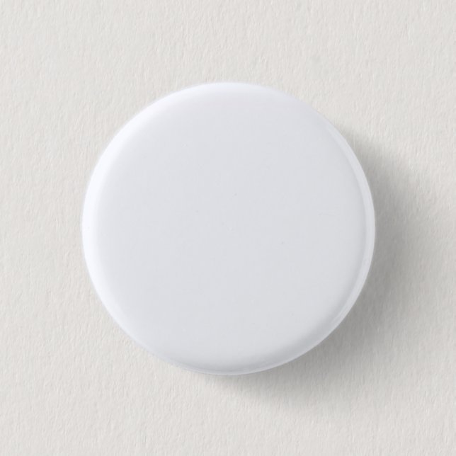 Ghost White Solid Color Button (Front)