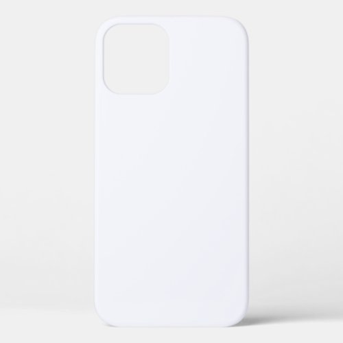 Ghost White Solid Color iPhone 12 Case