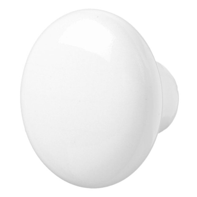 Ghost White Solid Color Ceramic Knob (Right)