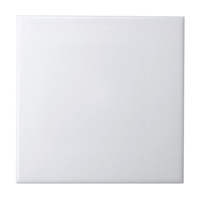 Ghost White Solid Color Ceramic Tile (Front)