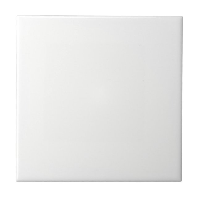 Ghost White Solid Color Ceramic Tile (Front)