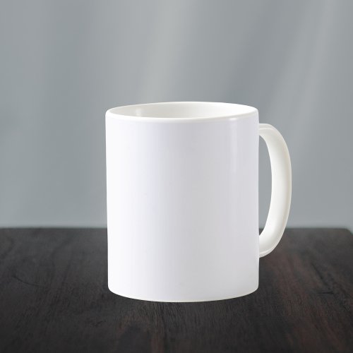 Ghost White Solid Color Coffee Mug